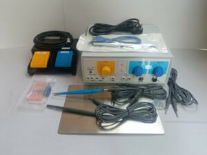 Nhập khẩu thiết bị y tế Bộ máy điện giải SSE 300 ESU Hospital 300W Analog từ Ấn Độ