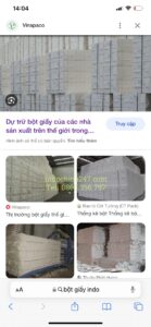 Vận chuyển nhập khẩu bột giấy nhập khẩu từ Indonesia và Brasil